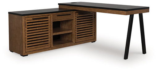 Kallari Credenza with Desk Return - Vida Furniture (Laredo,TX)