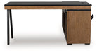 Kallari Credenza with Desk Return - Vida Furniture (Laredo,TX)