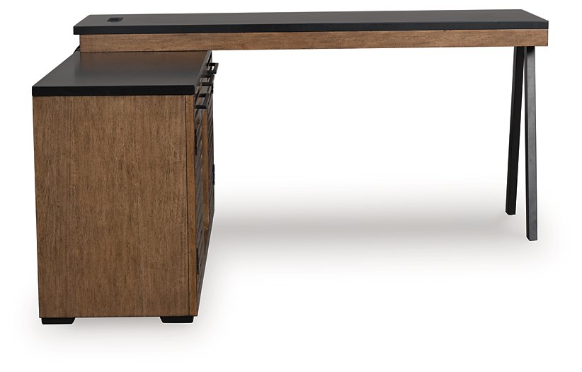 Kallari Credenza with Desk Return - Vida Furniture (Laredo,TX)