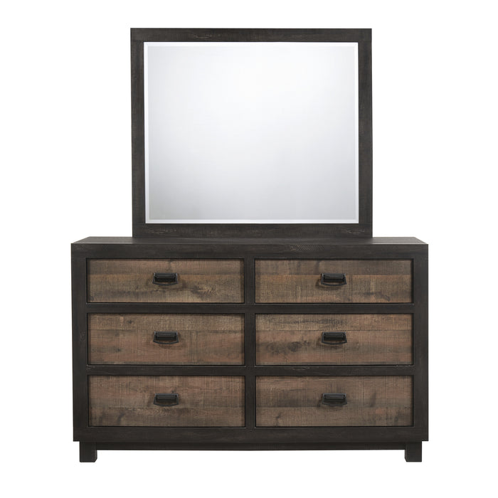 Harlington 6-Drawer Dresser w/ Mirror Set - Vida Furniture (Laredo,TX)
