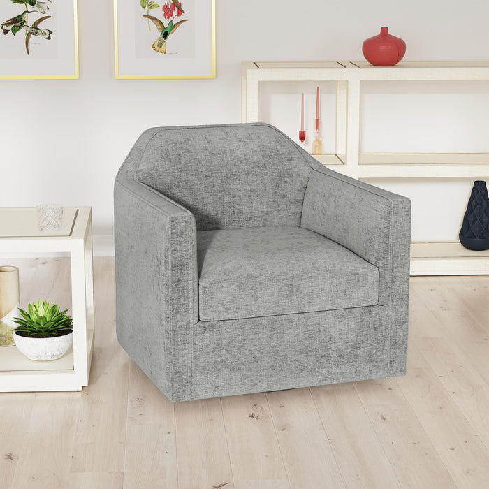 Hamlin Swivel Chair in Beamer Cement - Vida Furniture (Laredo,TX)