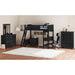 Hampton Kids Loft with Ladder and Desk with Speaker Bedroom Set - Vida Furniture (Laredo,TX)