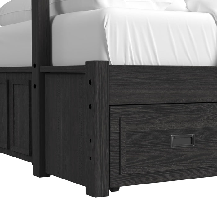 Hampton Kids Over Bunk with Ladder and Trundle Bedroom Set - Vida Furniture (Laredo,TX)