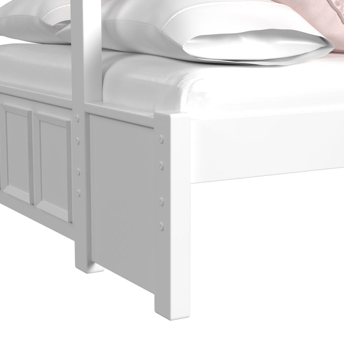 Hampton Kids Over Bunk with Ladder Bedroom Set - Vida Furniture (Laredo,TX)