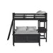 Hampton Kids Over Loft with Ladder and Desk with Speaker - Vida Furniture (Laredo,TX)
