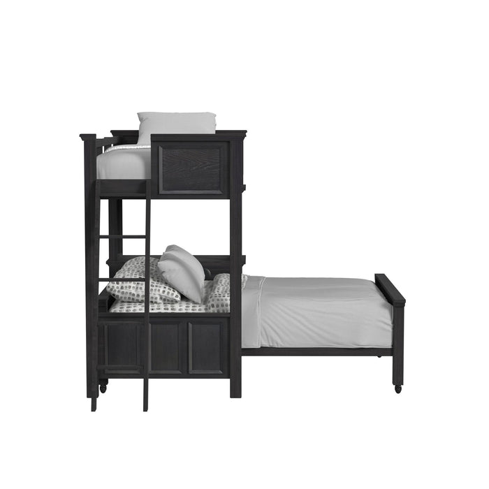 Hampton Kids Over Loft with Ladder and Desk with Speaker - Vida Furniture (Laredo,TX)