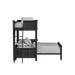 Hampton Kids Over Loft with Ladder and Desk with Speaker - Vida Furniture (Laredo,TX)