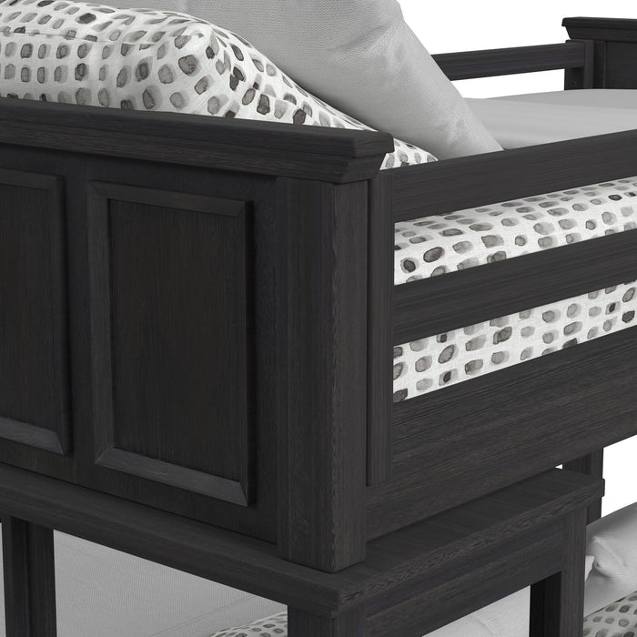 Hampton Kids Over Loft with Ladder and Desk with Speaker Bedroom Set - Vida Furniture (Laredo,TX)