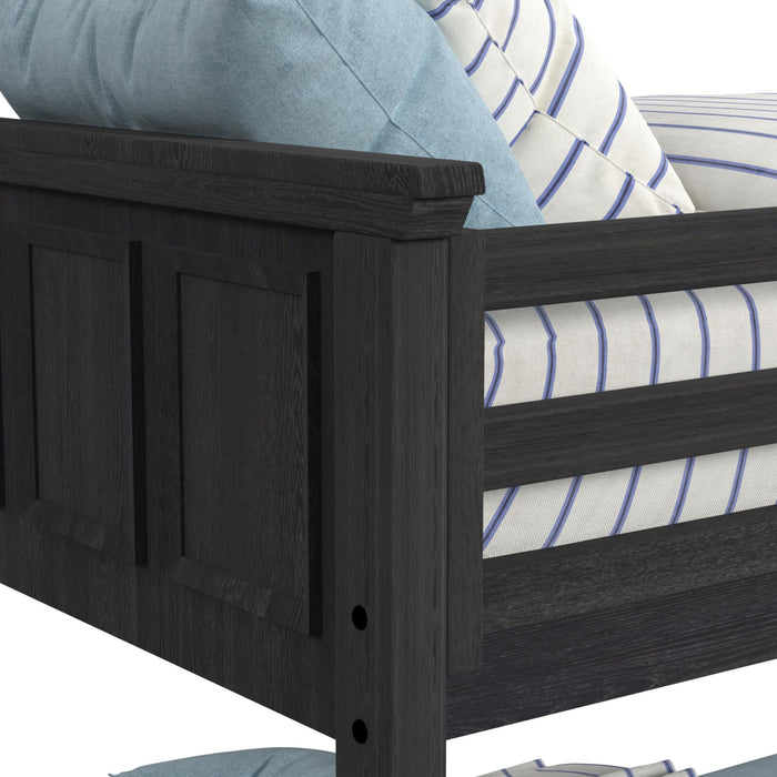 Hampton Kids Over Bunk with Ladder and Trundle Bedroom Set - Vida Furniture (Laredo,TX)