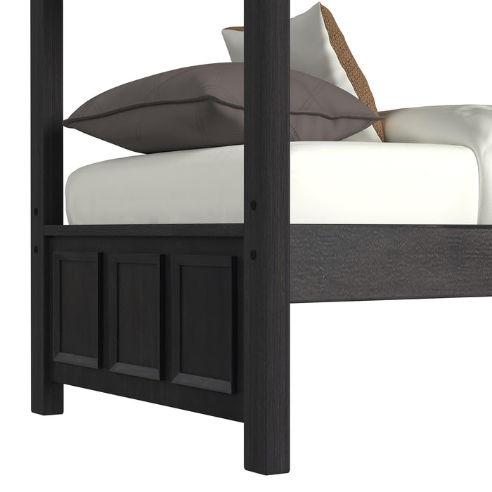 Hampton Kids Over Bunk with Ladder Bedroom Set - Vida Furniture (Laredo,TX)