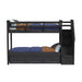 Hampton Kids Over Bunk with Staircase and Trundle - Vida Furniture (Laredo,TX)