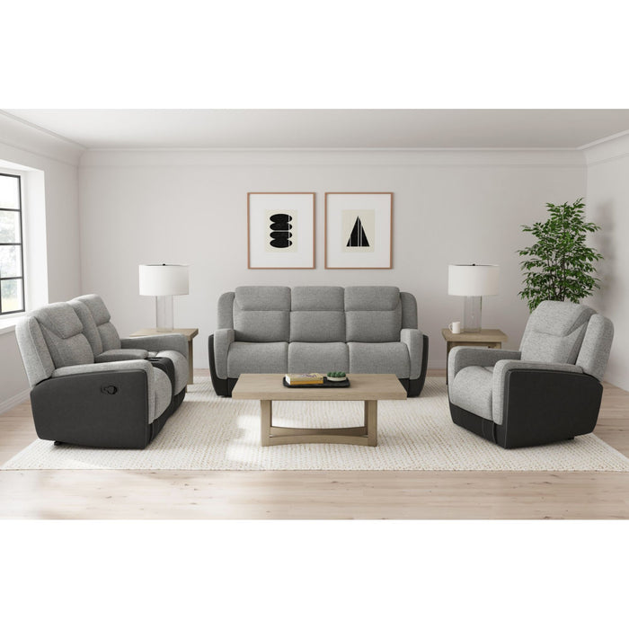 Hornet Motion Sofa in Rancho Grey - Vida Furniture (Laredo,TX)