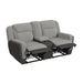 Hornet Motion Loveseat with Console in Rancho Grey - Vida Furniture (Laredo,TX)