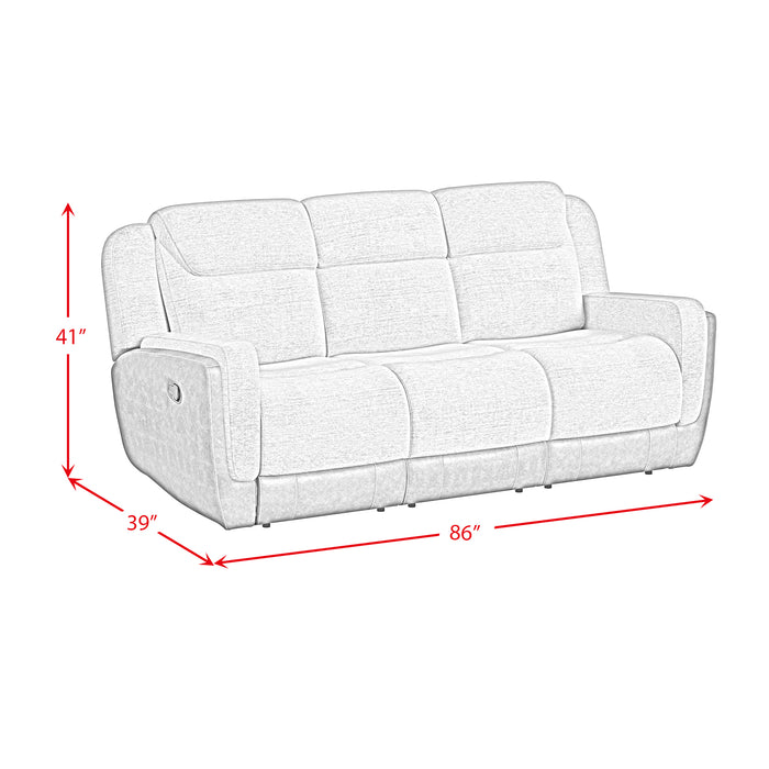 Hornet 2PC Living Room Set in Rancho Grey-Sofa & Loveseat