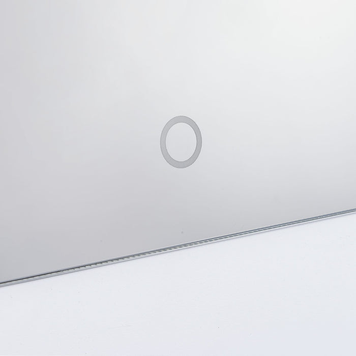 Irvine Mini Dressing Table with Stool, LED and USB in Glossy White