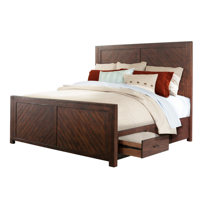 Jax Platform Storage Bed - Vida Furniture (Laredo,TX)
