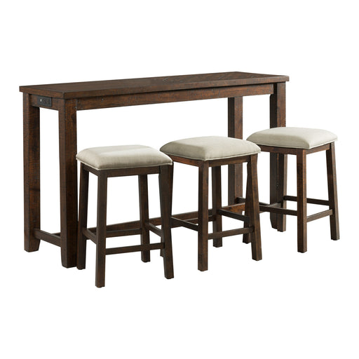 Jax Bar Table Single Pack (Table + Three Stools) - Vida Furniture (Laredo,TX)