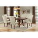 Jax 7pc Dining Set- Table & 6 Upholstered Side Chairs - Vida Furniture (Laredo,TX)