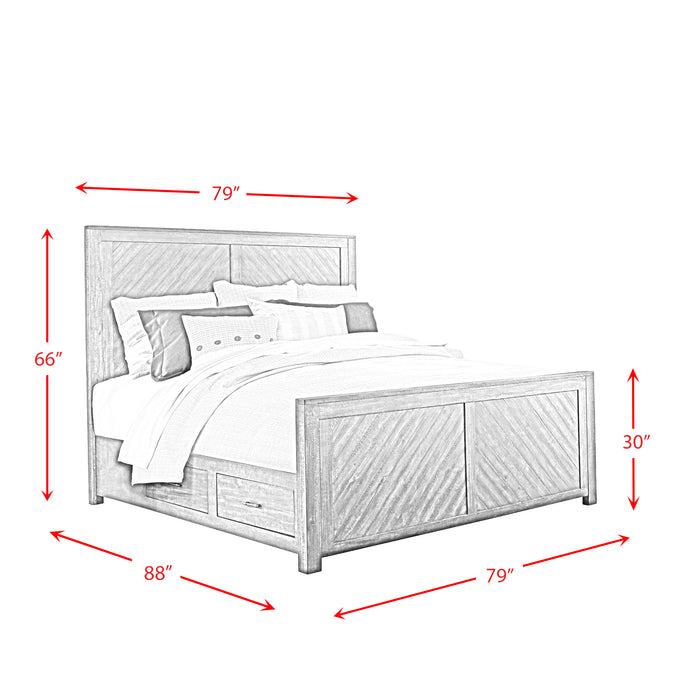 Jax Platform Storage Bed - Vida Furniture (Laredo,TX)
