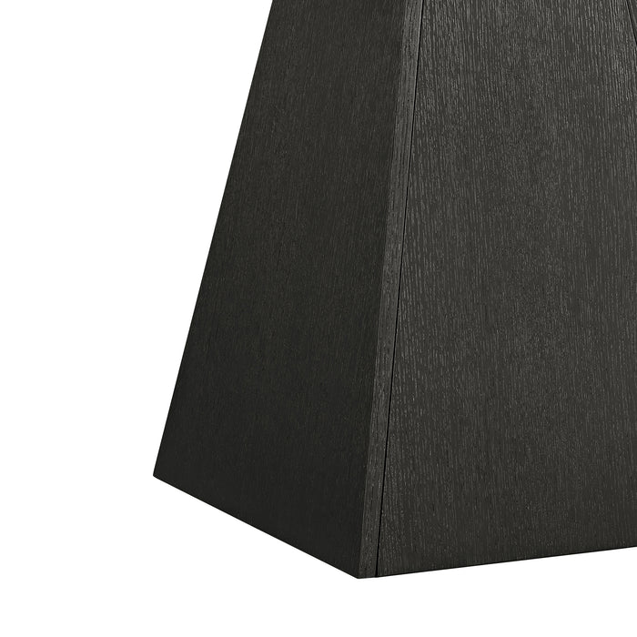 Jemma End Table in Grey and Dark Espresso - Vida Furniture (Laredo,TX)