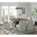 Jemma Standard Height Dining Set in Grey-Square Table and Four Chairs - Vida Furniture (Laredo,TX)
