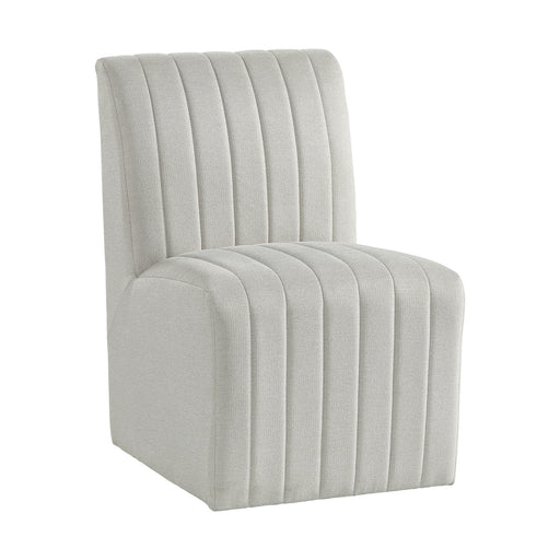 Jemma Upholstered Side Chair in Beige Linen (2 Per Carton) - Vida Furniture (Laredo,TX)