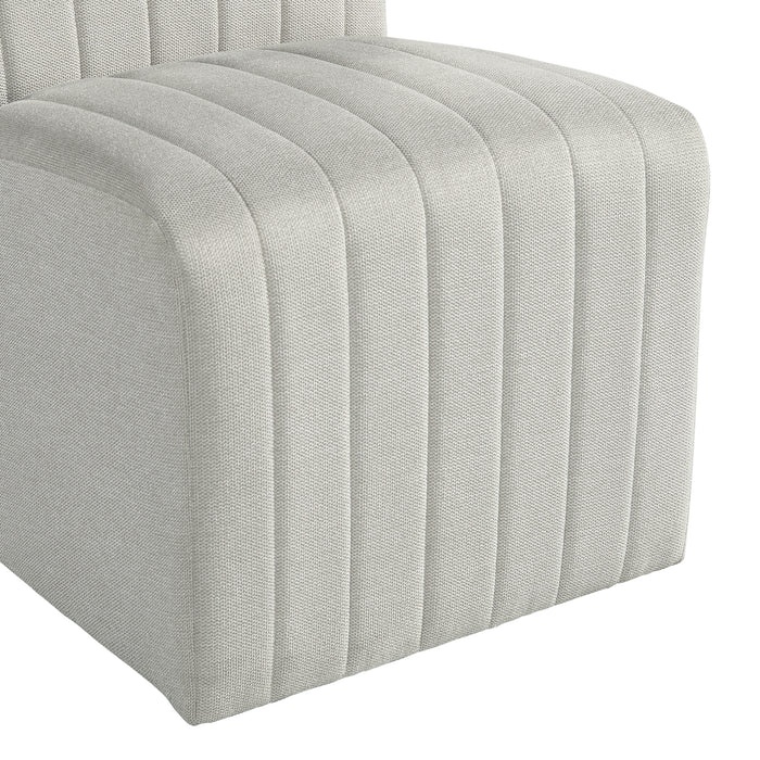 Jemma Upholstered Side Chair in Beige Linen (2 Per Carton) - Vida Furniture (Laredo,TX)