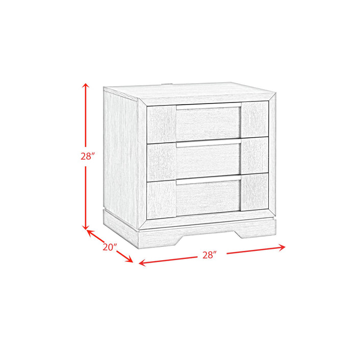 Kelis Panel Bedroom Set with LED - Vida Furniture (Laredo,TX)