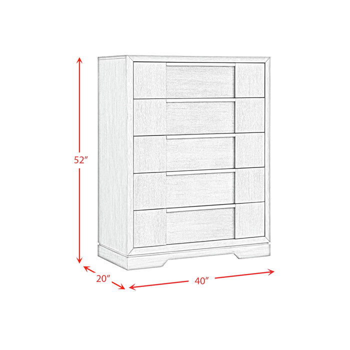 Kelis Panel Bedroom Set with LED - Vida Furniture (Laredo,TX)