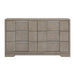 Kelis 6-Drawer Dresser in Grey - Vida Furniture (Laredo,TX)