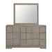 Kelis Dresser and Mirror Set in Grey - Vida Furniture (Laredo,TX)