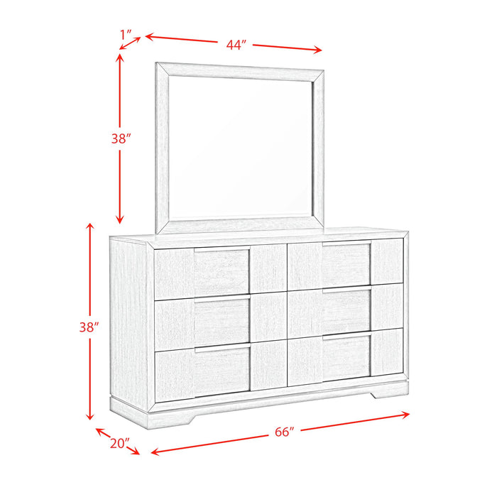 Kelis Panel Bedroom Set with LED - Vida Furniture (Laredo,TX)
