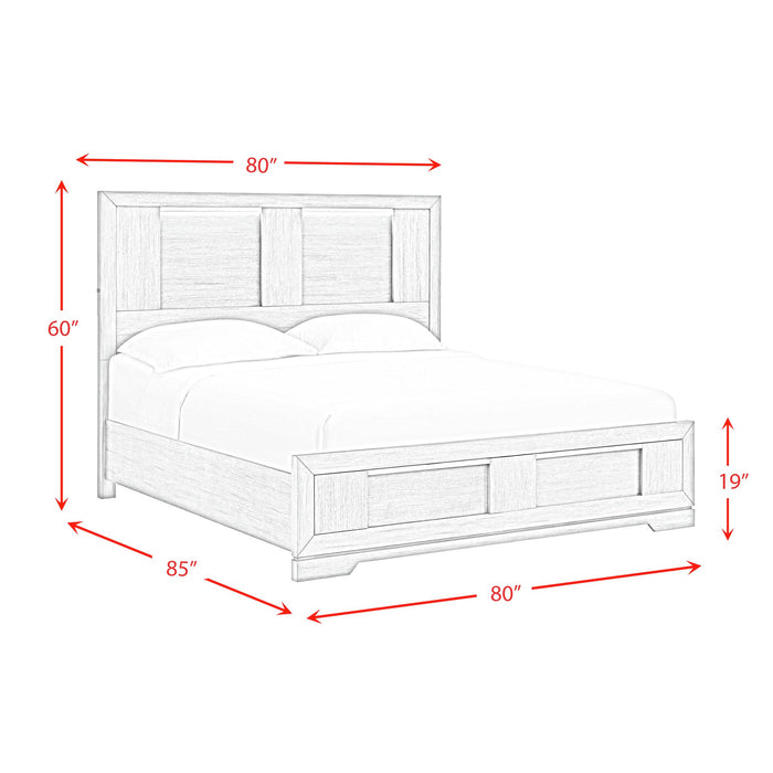 Kelis Panel Bedroom Set with LED - Vida Furniture (Laredo,TX)