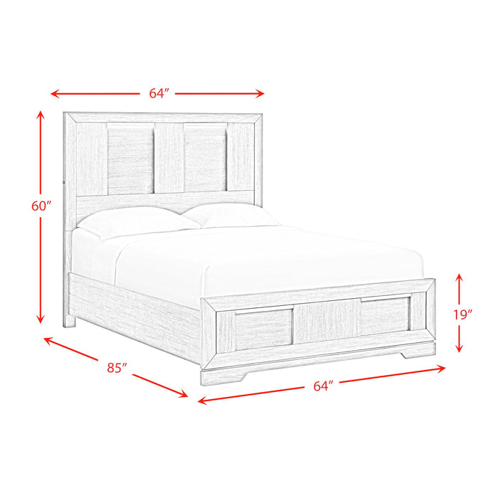 Kelis Panel Bed with LED - Vida Furniture (Laredo,TX)