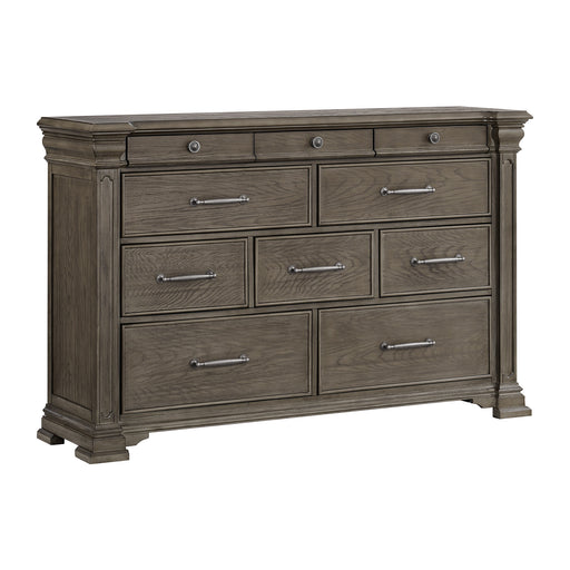 Kings Court 10-Drawer Dresser in Grey - Vida Furniture (Laredo,TX)