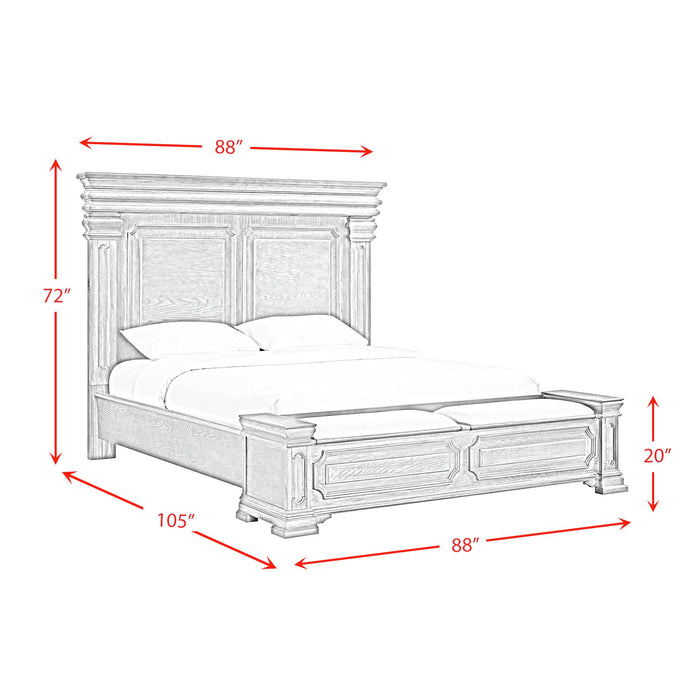 Kings Court Storage Bed - Vida Furniture (Laredo,TX)