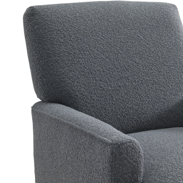 Kiwi Chair in 8077 Boucle Grey & Espresso