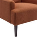 Kiwi Chair in 8077 Boucle Orange & Espresso - Vida Furniture (Laredo,TX)