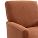 Kiwi Chair in 8077 Boucle Orange & Espresso - Vida Furniture (Laredo,TX)
