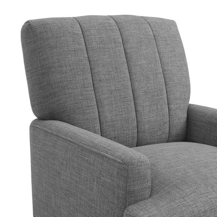 Kiwi Chair with Channel Back in Palmer Grey
