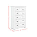 Kona 5-Drawer Chest in White - Vida Furniture (Laredo,TX)
