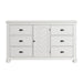 Kona 6-Drawer Dresser in White - Vida Furniture (Laredo,TX)
