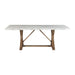 Lakeview Rectangular Standard Height Dining Table in White Marble - Vida Furniture (Laredo,TX)