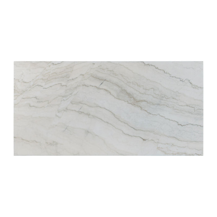 Lakeview Rectangular Standard Height Dining Table in White Marble - Vida Furniture (Laredo,TX)