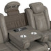 Lantana Power Motion Sofa with Power Headrest, Led, DDT, reading light and PWS in Rocky Grey/Brown - Vida Furniture (Laredo,TX)