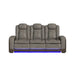 Lantana Power Motion Sofa with Power Headrest, Led, DDT, reading light and PWS in Rocky Grey/Brown - Vida Furniture (Laredo,TX)