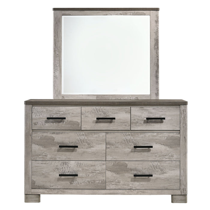 Millers Cove 7-Drawer Dresser with Mirror - Vida Furniture (Laredo,TX)