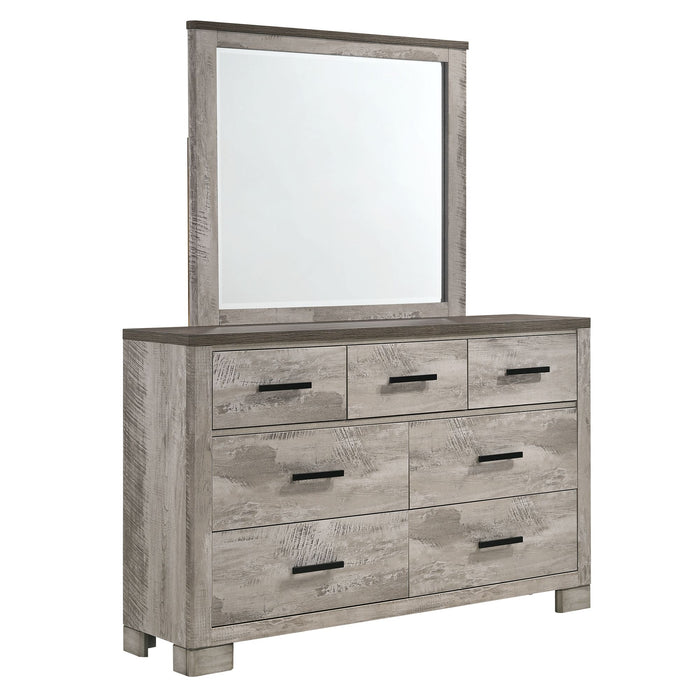 Millers Cove 7-Drawer Dresser with Mirror - Vida Furniture (Laredo,TX)