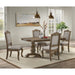 Madison Park Rectangular Dining Table with 2 18" Leaves in Walnut - Vida Furniture (Laredo,TX)