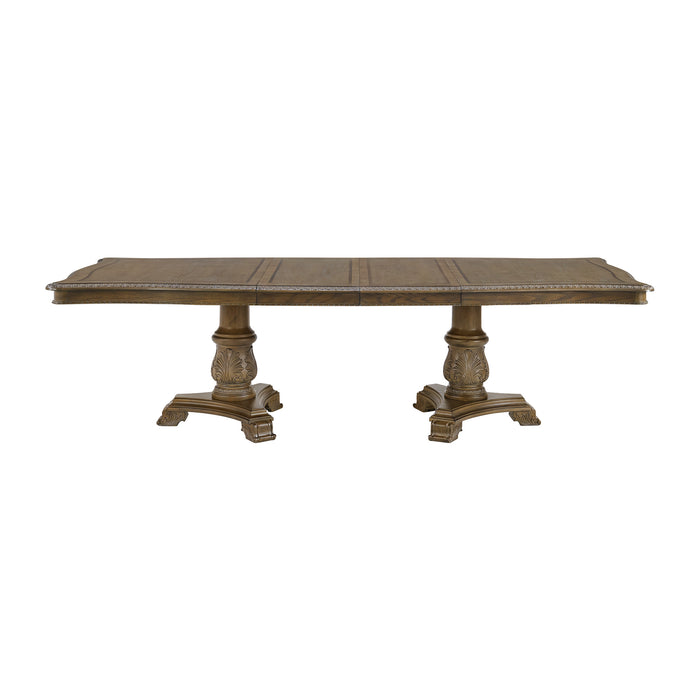 Madison Park Rectangular Dining Table with 2 18" Leaves in Walnut - Vida Furniture (Laredo,TX)
